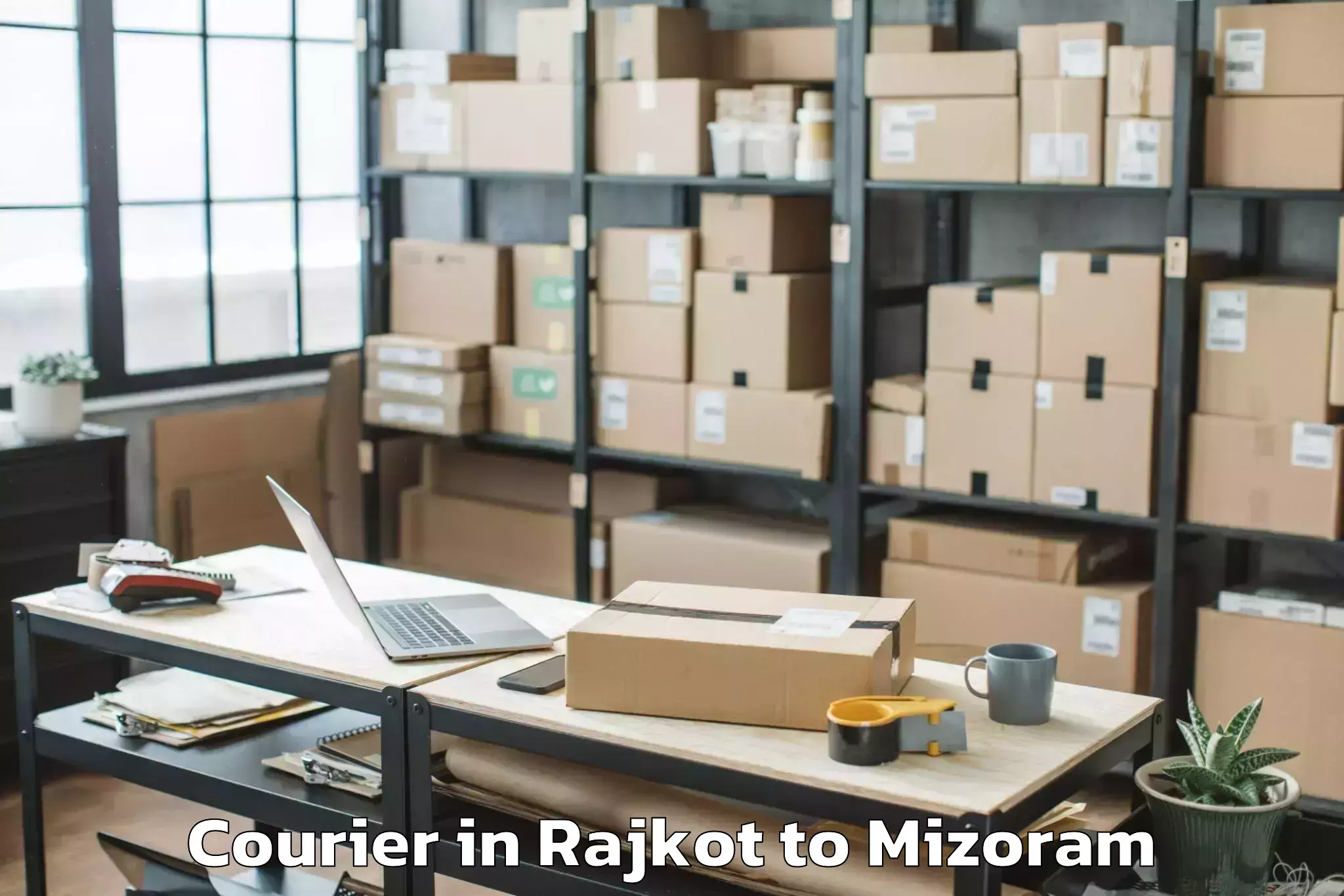 Leading Rajkot to Darlawn Courier Provider